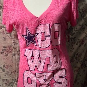 PINK Cowboys Shirt NWT